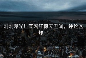 刚刚曝光！某网红惊天丑闻，评论区炸了