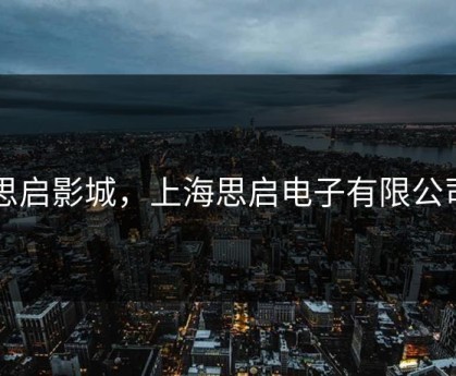 思启影城，上海思启电子有限公司