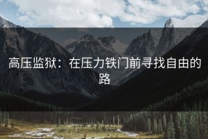 高压监狱：在压力铁门前寻找自由的路