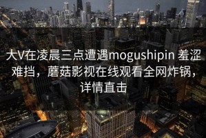 大V在凌晨三点遭遇mogushipin 羞涩难挡，蘑菇影视在线观看全网炸锅，详情直击